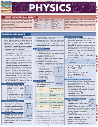 Complete Set of Physics Study Guide References: Physics, Physics ...