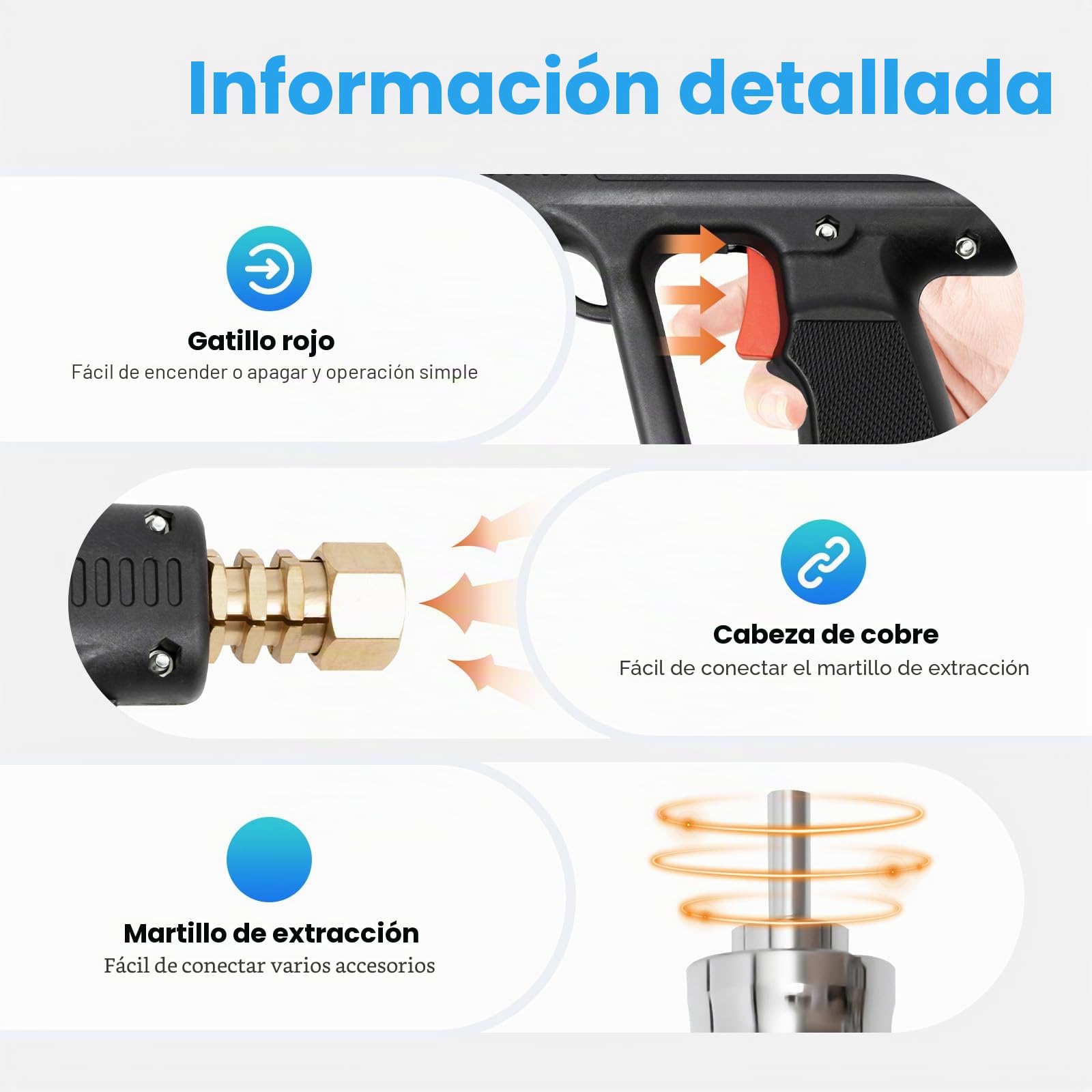 Juego de herramientas para quitar abolladuras de 86 piezas - Caja de accesorios Spotter, electrodos de soldadura por puntos, soldador Spotter, kit de reparación y extracción de abolladuras