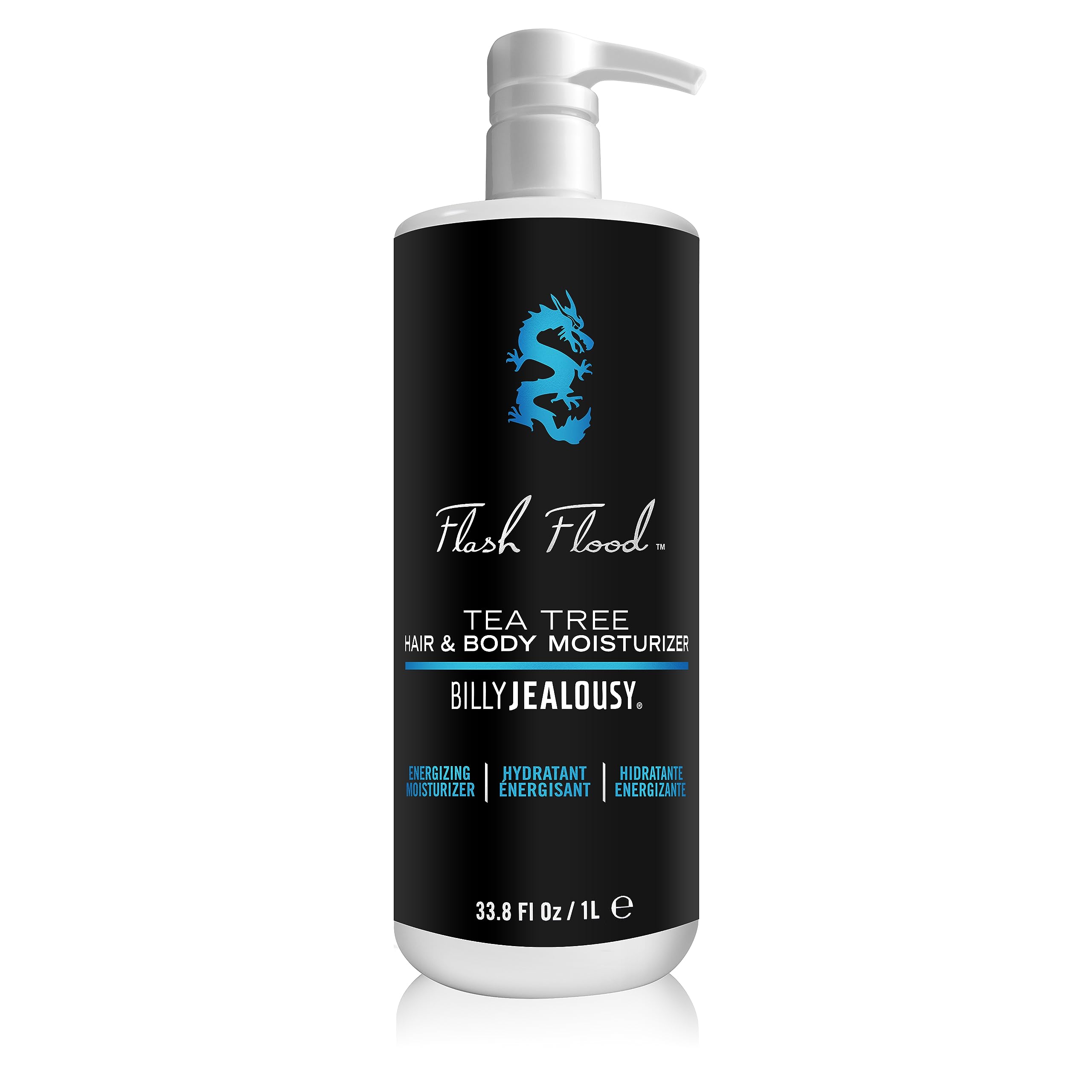 Billy JealousyFlash Flood Tea Tree Hair & Body Moisturizer Ideal for All Hair & Skin Types with Tea Tree, Lavender and Peppermint