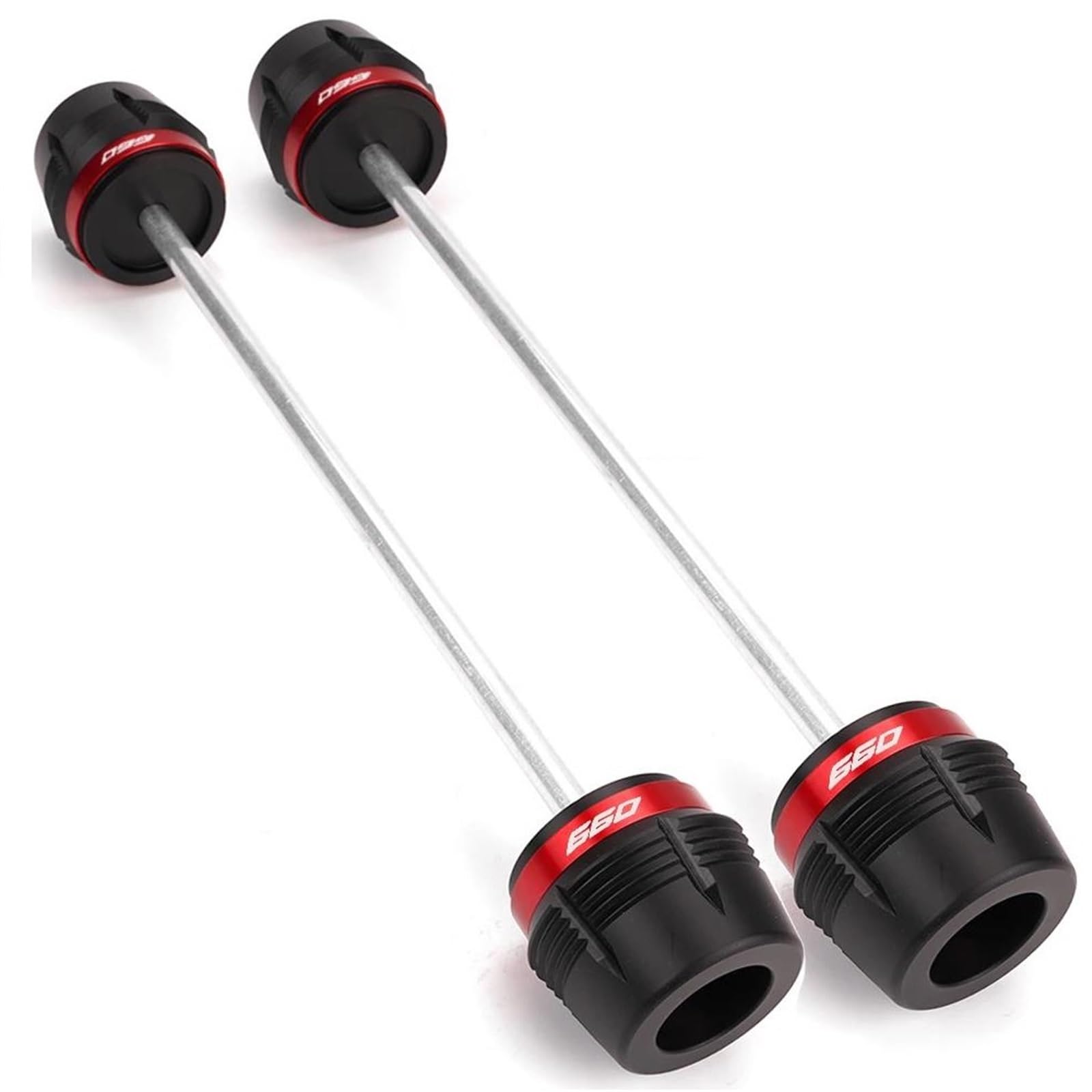 Protection Anti-Chute pour Fourche Avant Et Arrière De Moto pour Aprilia RS 660 RS660 TUONO660 Tuono 660 Factory 2021-2025 Anti-Collision Protection(Rouge,Devant)