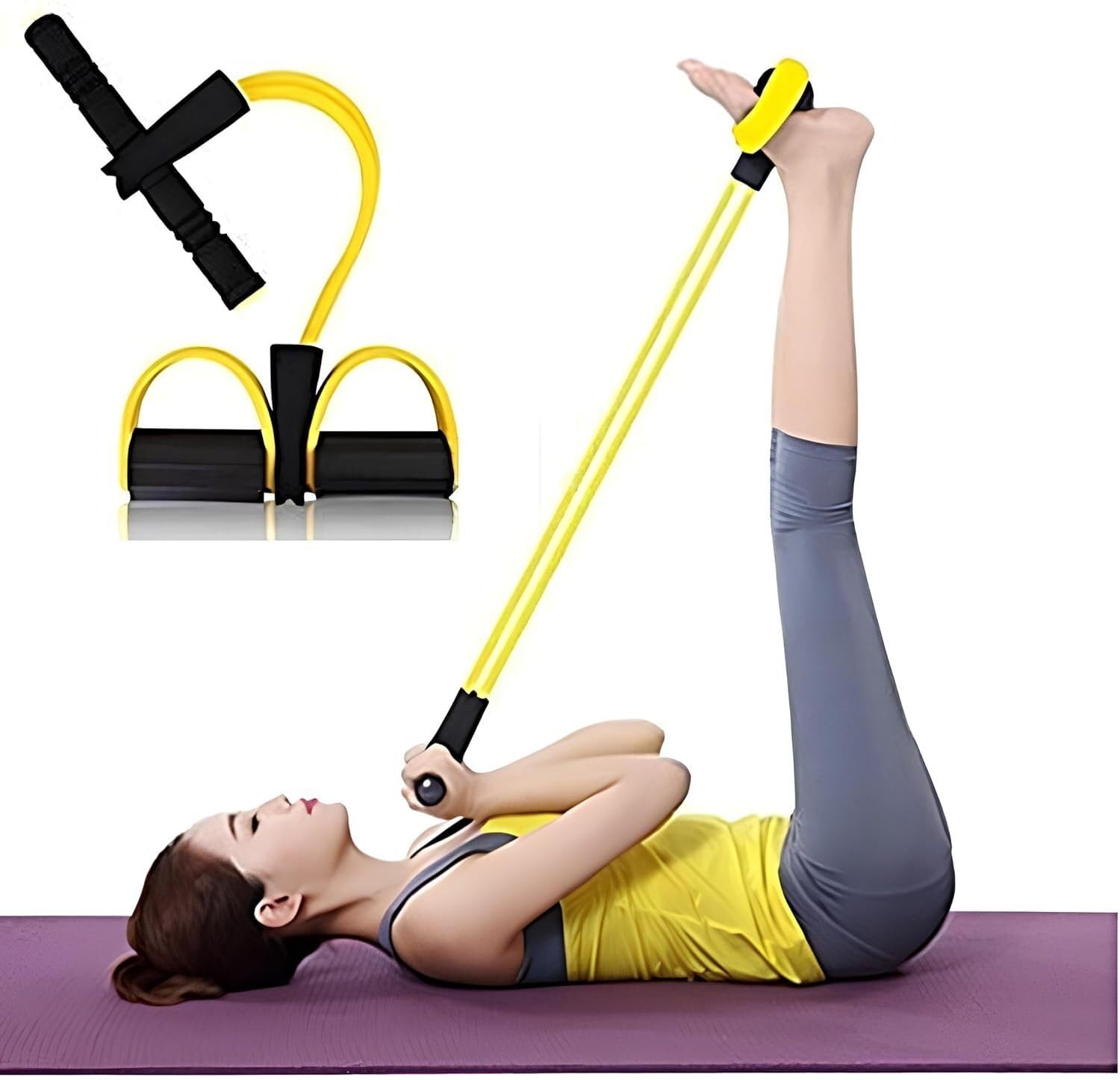 Pull Reducer Training Bands 4 Tubes Body Trimmer Pedal 70-image-40
