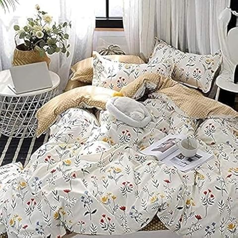 Boho Floral Bedding Set for All Seasons Cover