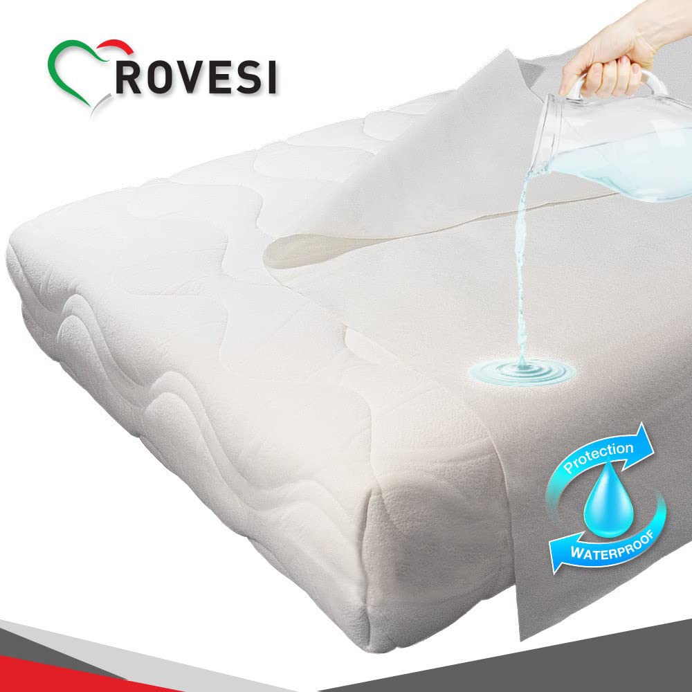 3 Traverse Coprimaterasso Impermeabili Cotone Spesso 120x240 cm – Protezione Totale per Letto Matrimoniale – Assorbenti, Traspiranti e Lavabili Oltre 200 Volte – Certificato OEKO-TEX Classe I