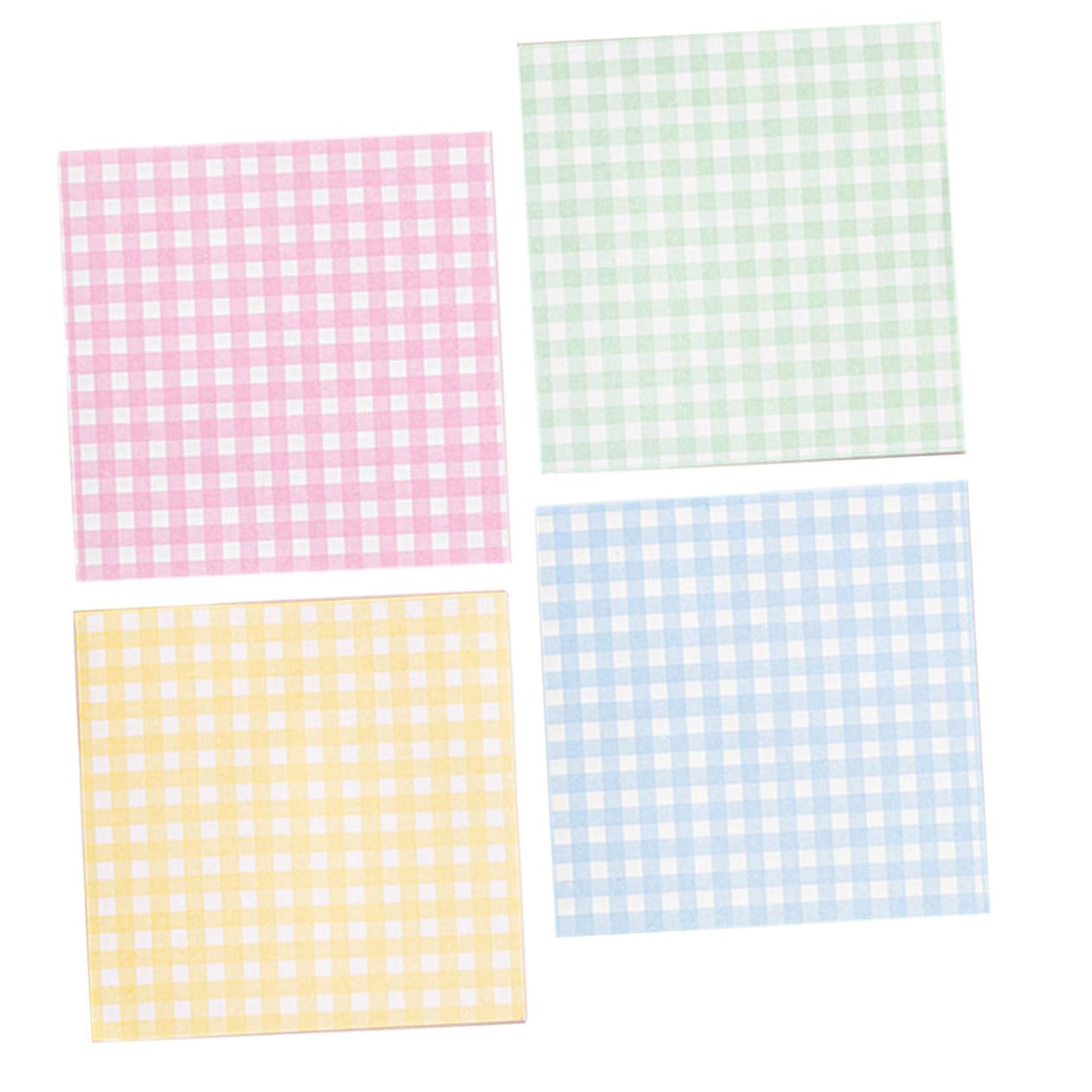 4packs Memo Pads Non-Stick Note for Students for School Office Use Smooth Writing Convenient Each