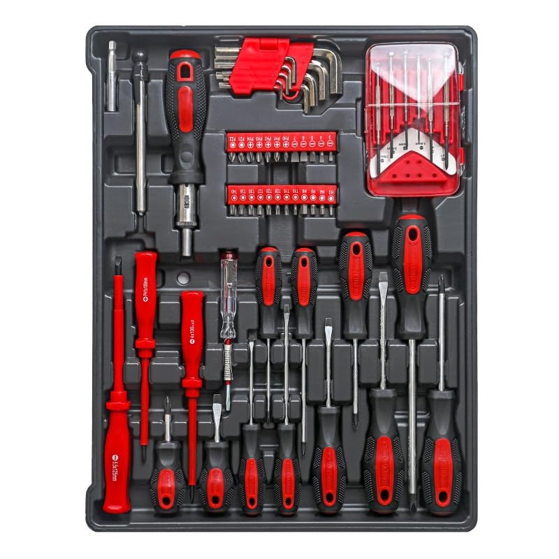 Kit combinado de herramientas 254 piezas con caja rodante miniatura 5