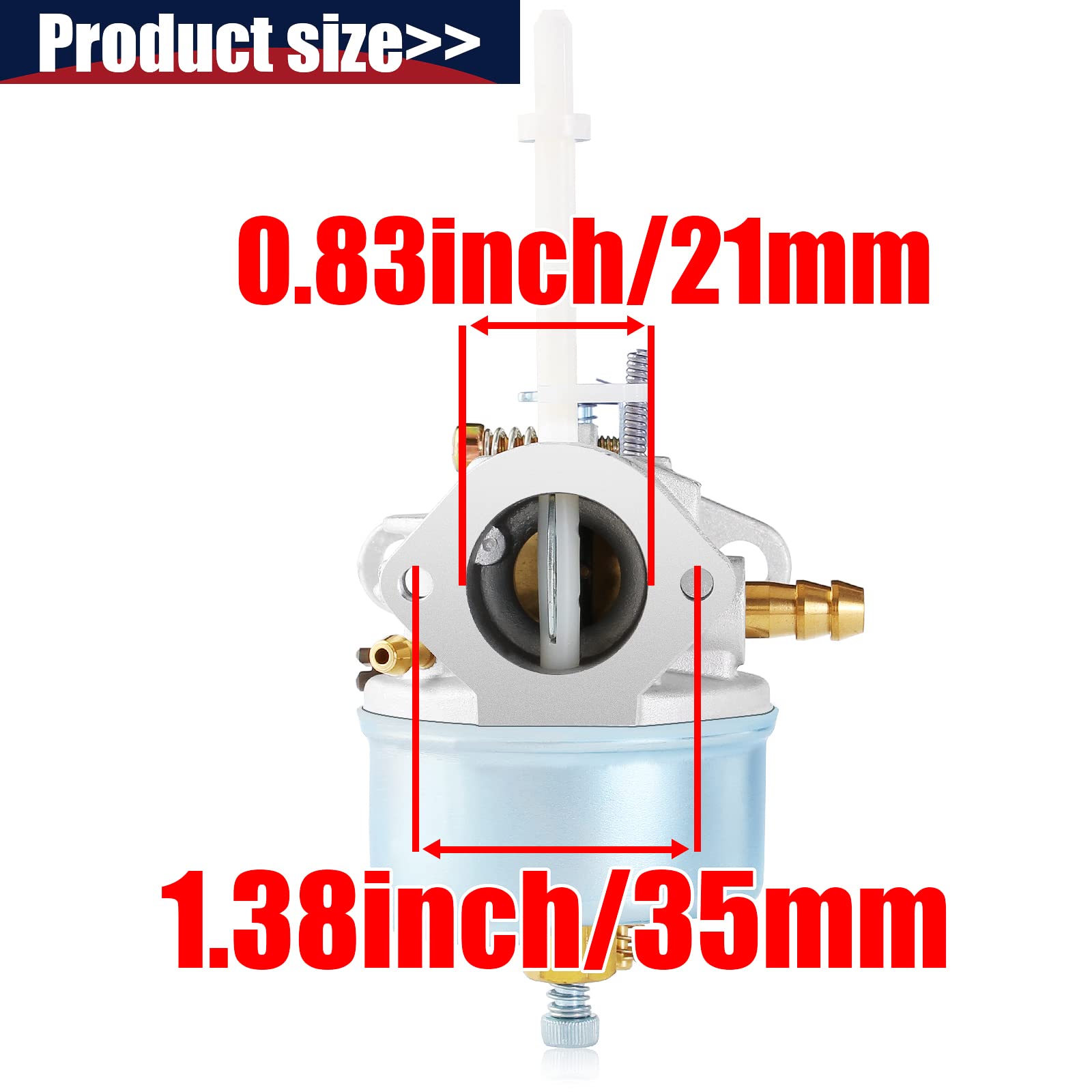 Carburador Compatible para Tecumseh 631954 632371 632371A H70 HSK70 7HP Snowking Snow Thrower Blower Tiller Go Kart Toro 38040 38050 38062 38063 38065 38072 38073 38510 38513 Ariens 724 ST724