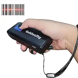 Leitor de Código de Barras Portátil Bluetooth 3 em 1 Portátil 1D Scanner estoque organiza produtos ean transportadora etiqueta