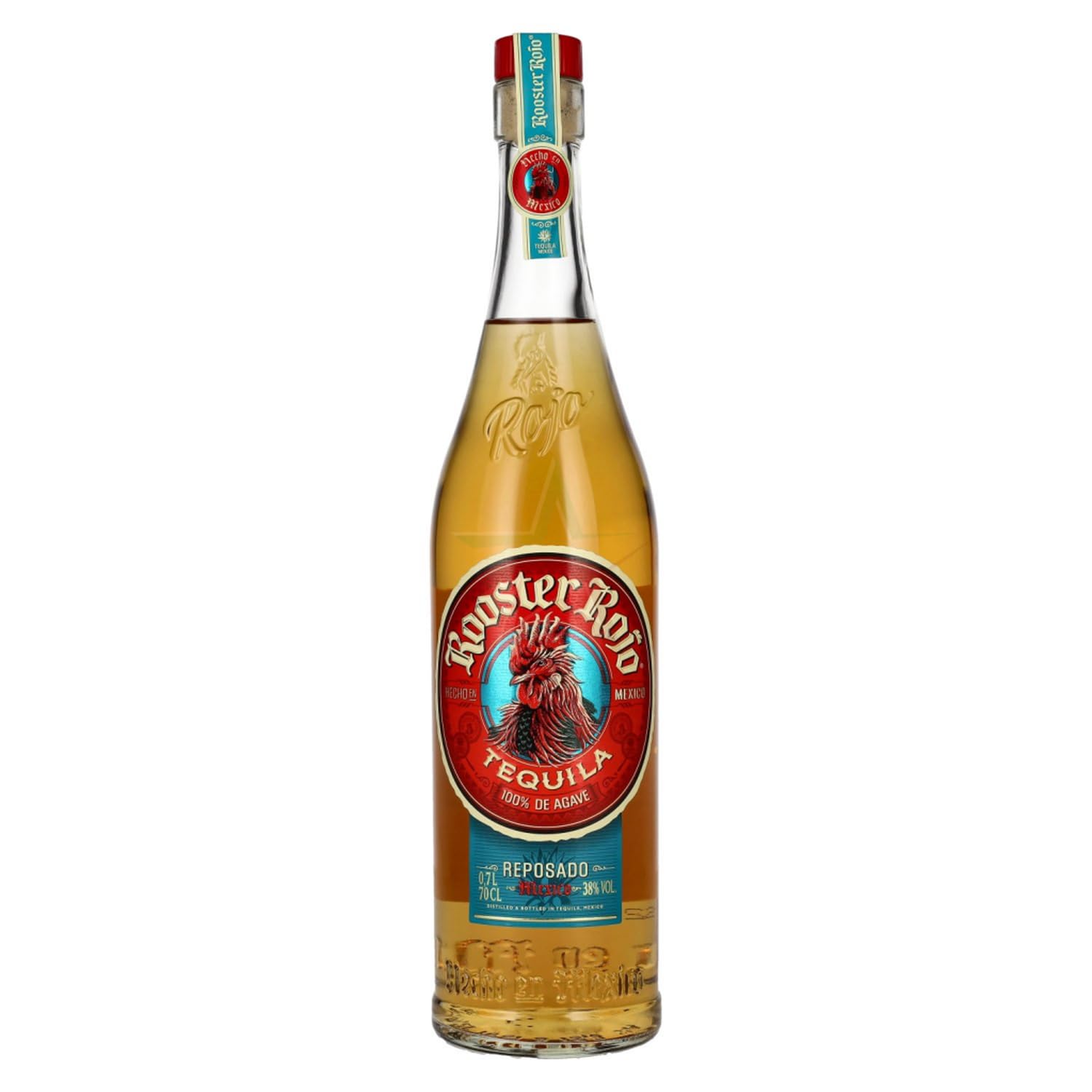 Rooster Rojo REPOSADO Tequila 100% de Agave 38,00% 0,70 lt.