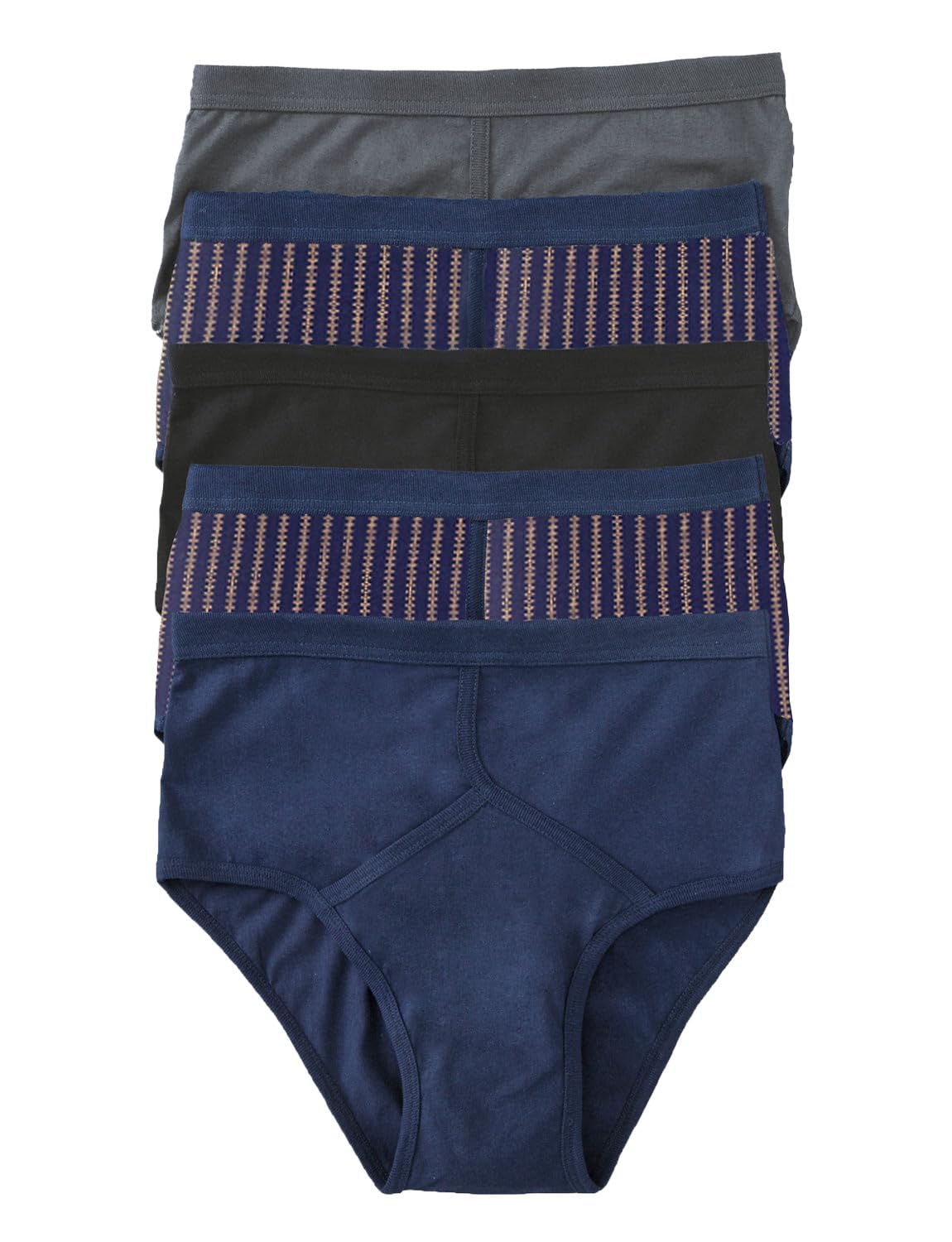 Chums Men's Classic 5 Pack Briefs Blue 44-46