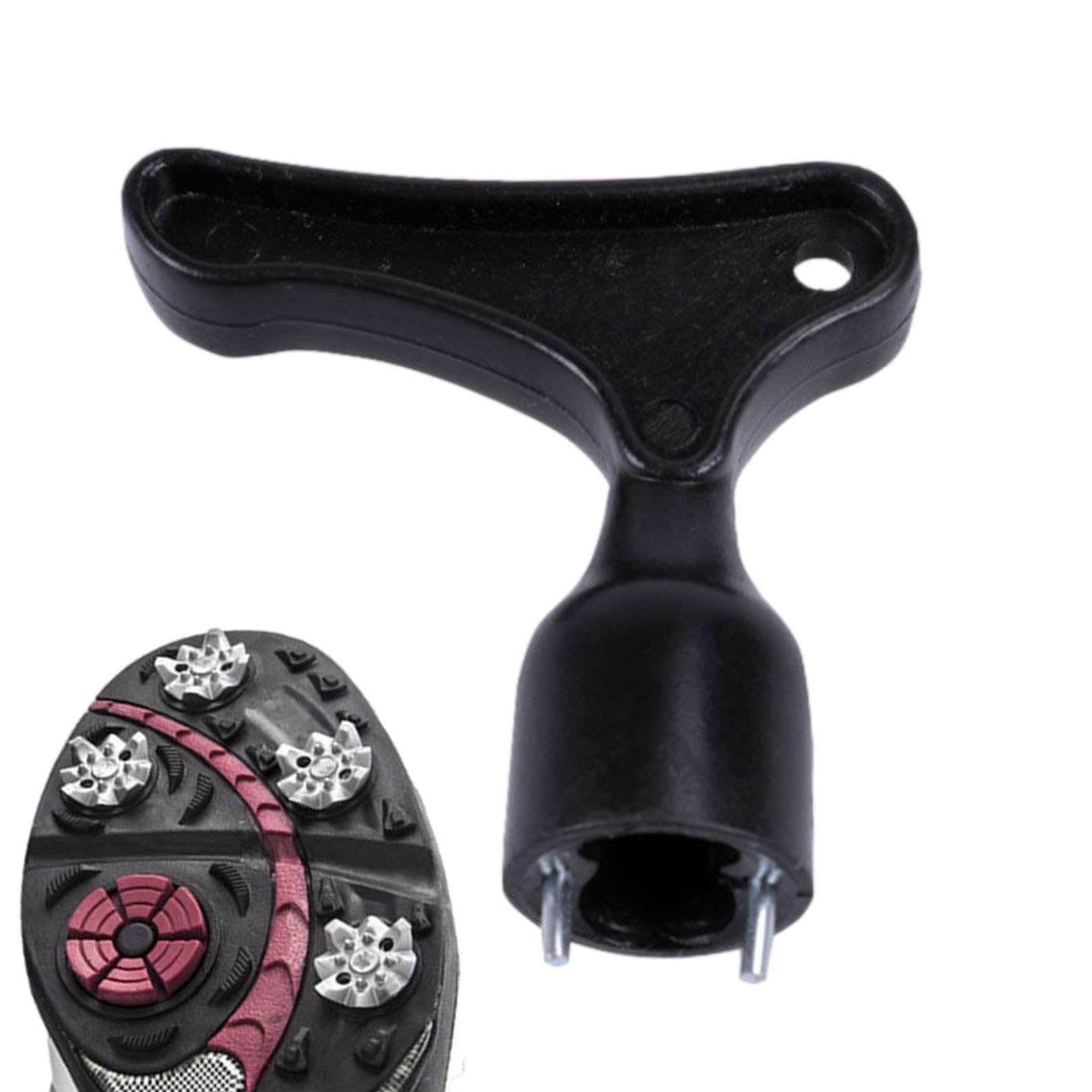 Removedor de puntas de golf, herramienta de limpieza de puntas de golf 2.36x2.55 pulgadas, herramienta de extracción de llave de tacos, reemplazo universal de llave de golf para herramienta de