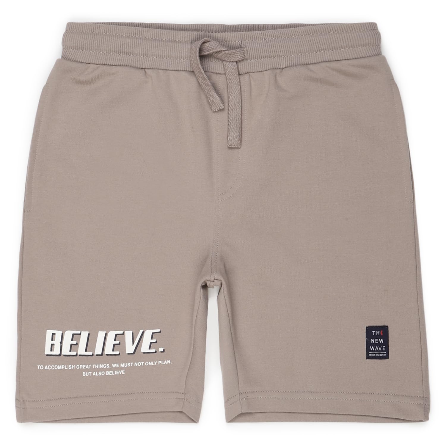 Alan Jones Clothing Boys Casual Bermuda Shorts | Placement Print | French Terry | Regular Fit | Drawstring Closure | Age 5–16 Years | Lounge & Casual Wear