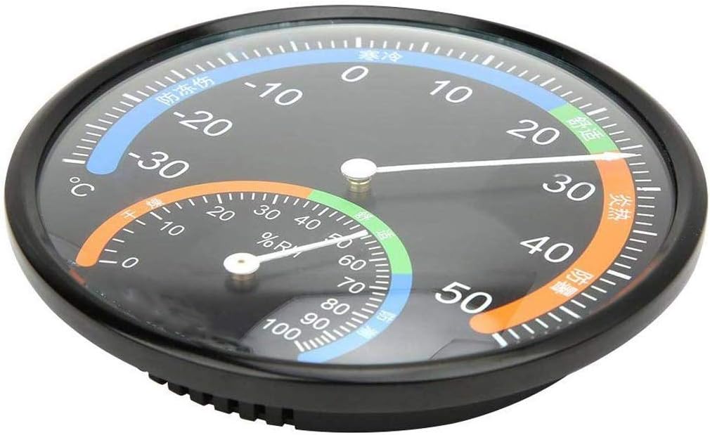 Room Thermometer Wall Thermometer - Hygrometer Indoor Outdoor for Patio,Temperature Humidity Humidor