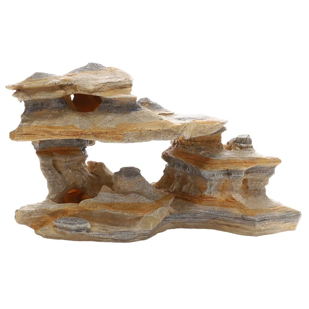 Hobby Aquaristik Amman Rock 2, 33 x 18 x 18 cm, Artificial Stone for Aquariums, Aquarium Decoration, Realistic Decoration for Aquariums and Terrariums, Replica Natural Rocks