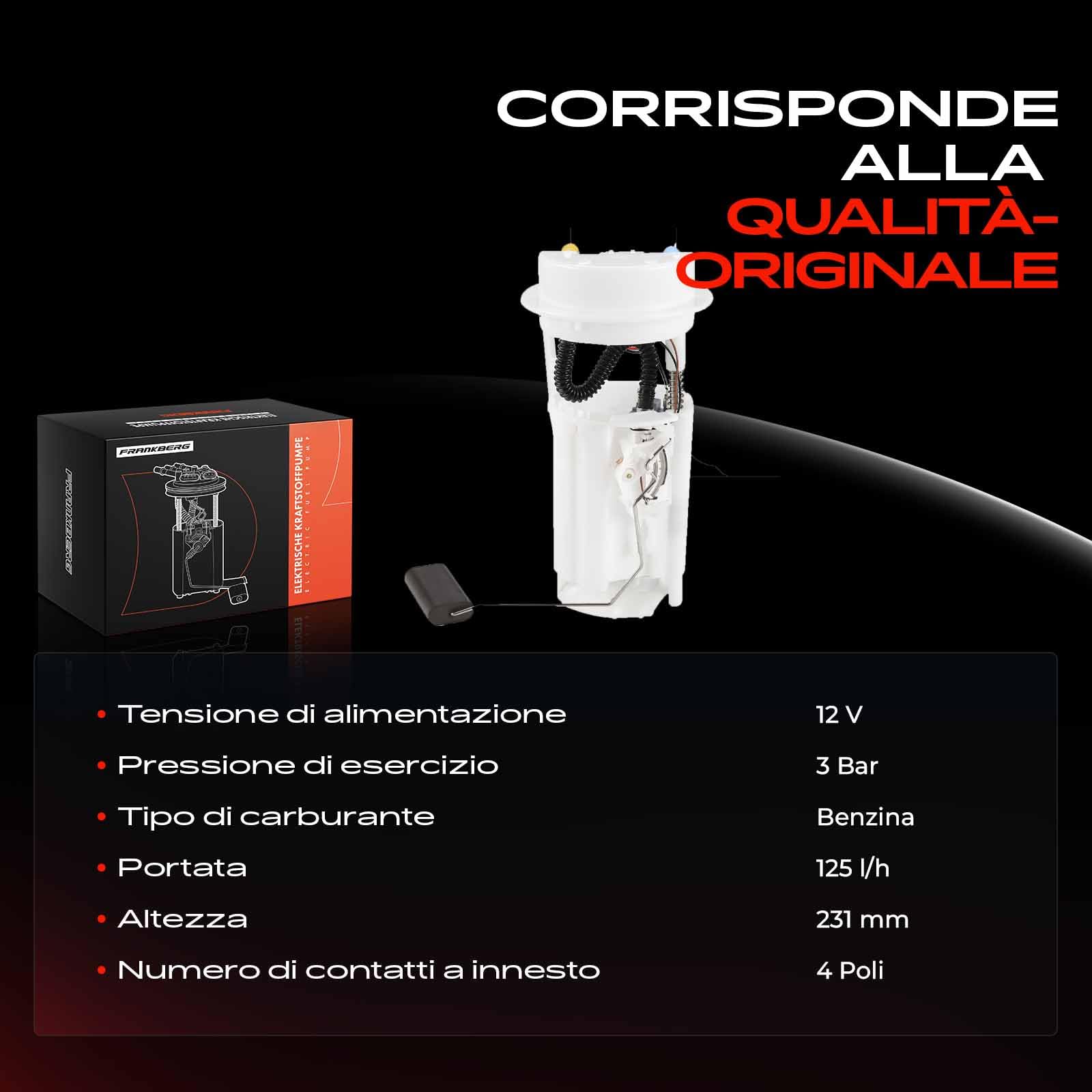 Pompa Carburante Benzina per Avantime DE0 Espace III JE0 2.0L 3.0L 1996-2003 700468020