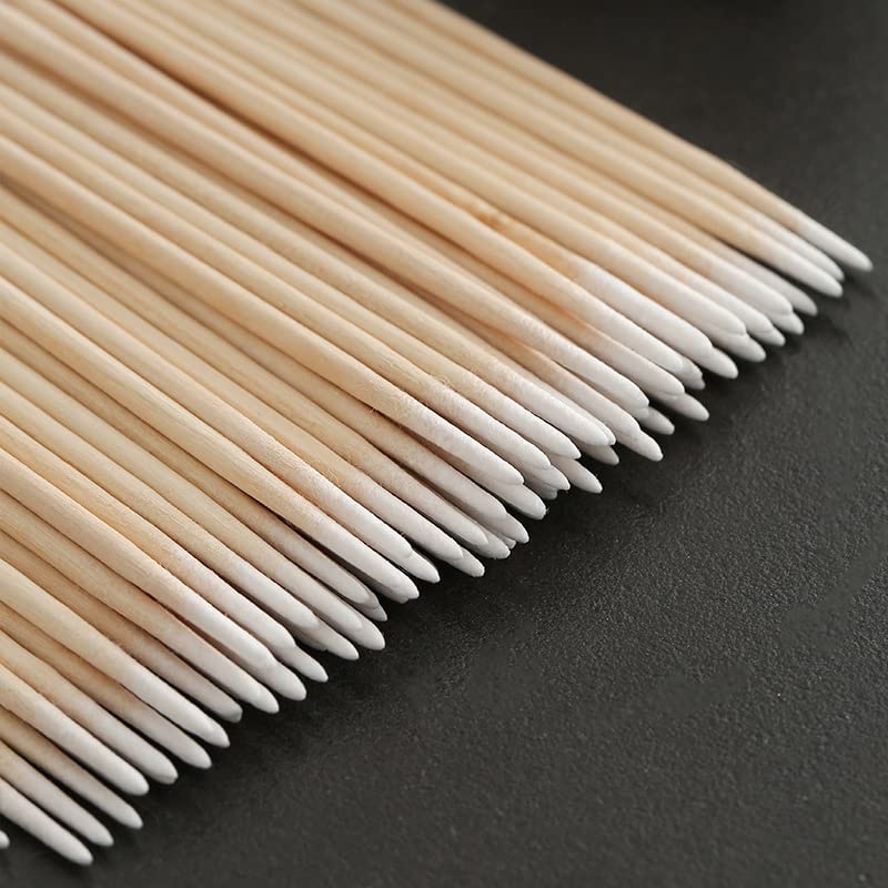 Professional Wooden Cotton Swabs, 100 Pieces, Manicure and Makeup Detail Correction Sticks-image-34