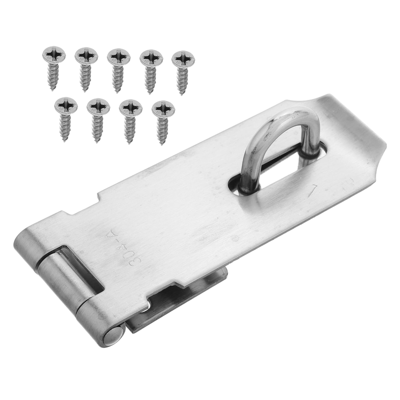 Mikikit Stainless Steel Latch Lock Heavy Duty Door Hardware Door Latch Security for Barn Gate Shed