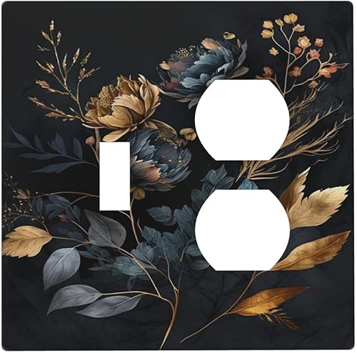Miniatura 46 de Cubiertas de Interruptor de Luz de 1 Pandilla Bosques Animales Flores Hierba Árboles Placa de Pared Decorativa Interruptor Eléctrico para Decoración