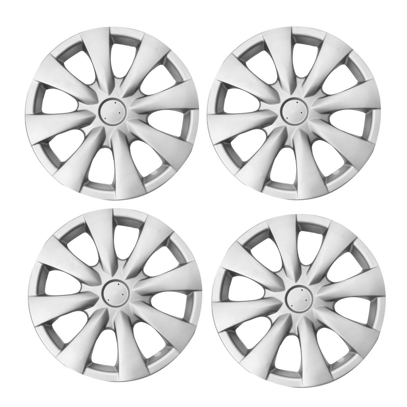 4pcs 15" 8-spoke Silver Car Wheel Cover Hubcap 4262102060 570-61147 61147, for Toyota, for Corolla, for 2009 2010 2011 2012 2013 Wheel Trims Set