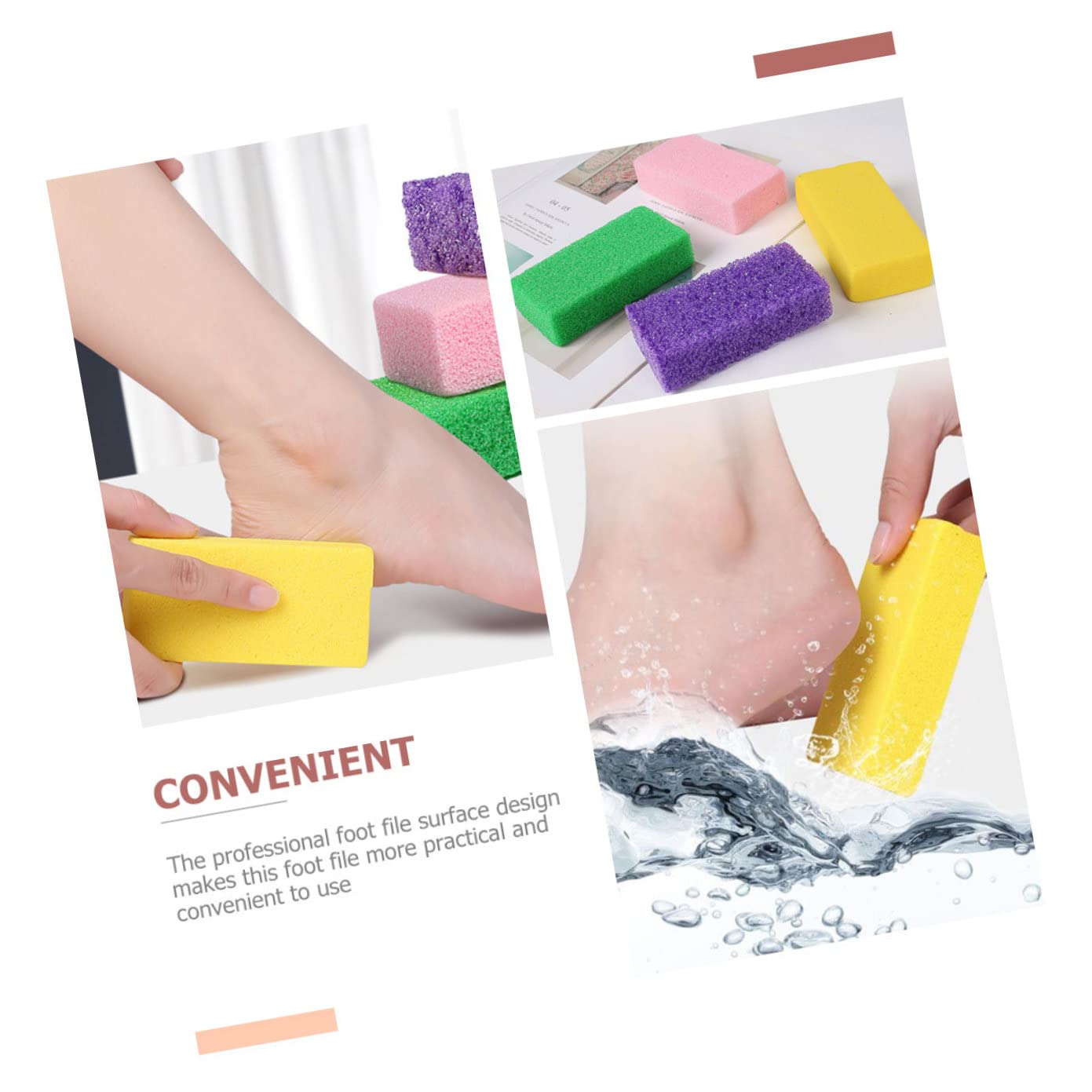 minkissy 24pezzi Professionale Di Raspa Per Piedi Esfoliante Mano Rimozione Morta Strumento Pedicure Ergonomico Colori Vivaci Per Dei Piedi