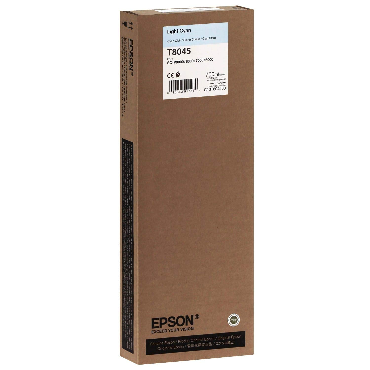 EpsonC13T804500 Ink Cartridge - Light Cyan