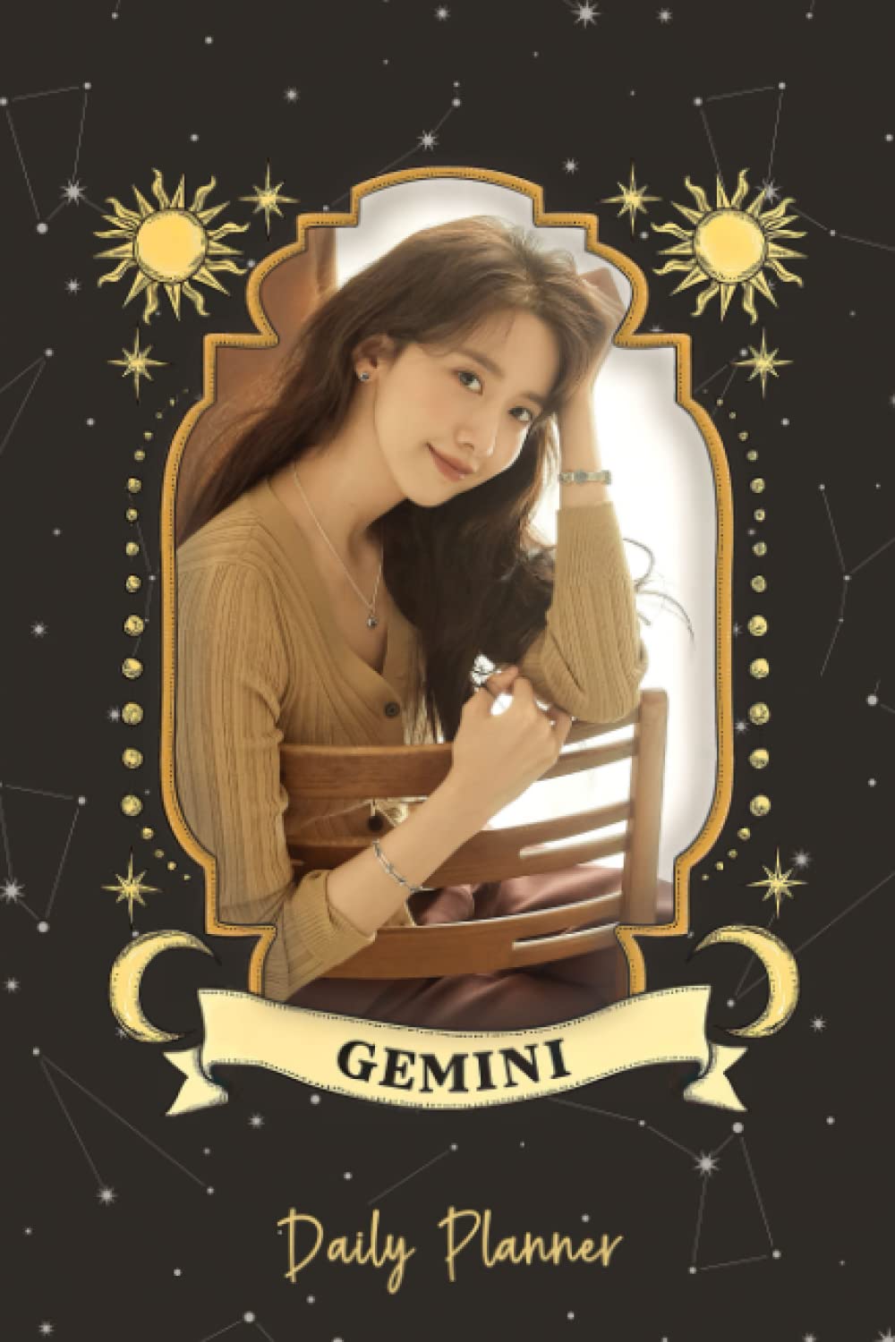 Daily Planner: Yoona Singer Of SNSD Girl Band Actress Zodiac Gemini 190 pages 6 x 9" Habit Tracker Zodiac Journal Daily Planner To Track Habits, Moods, Goals, Daily Schedules Horoscope Journal