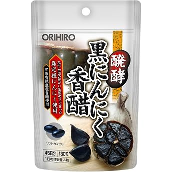 Orihiro Fermented Black Garlic, Balsamic Vinegar, 180 Tablets