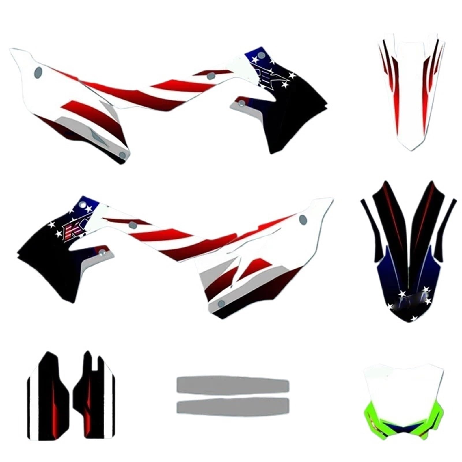 for Kawasaki KX250F 2021-2024 KX450F 2019-2023 Motorcycle Sticker Kit KXF250 KXF450 Graphic Decal KX 250F 450F