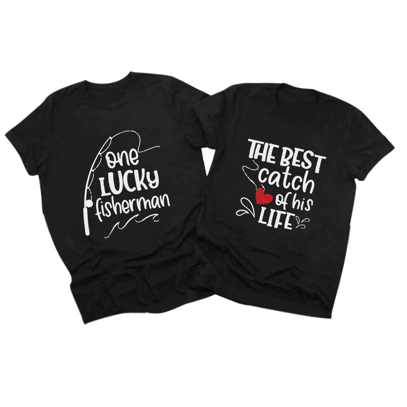 Cokbyavla Valentine T-Shirt,Couple Matching Anniversary Pjs His and Her Anniversary Shirts Couples Valentines Day Shirts Valentine's Day for her Funny Mens Valentine's D(Women,11Black,L)