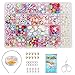 Produktbild Topways® DIY Armband Bunte Perlen Set, Perlen zum auffädeln Kinder Schmuck, DIY Freundschaftsarmbänder Halsketten Kunsthandwerks-Set für Mädchen Kinder, 24 Farben (Mix)