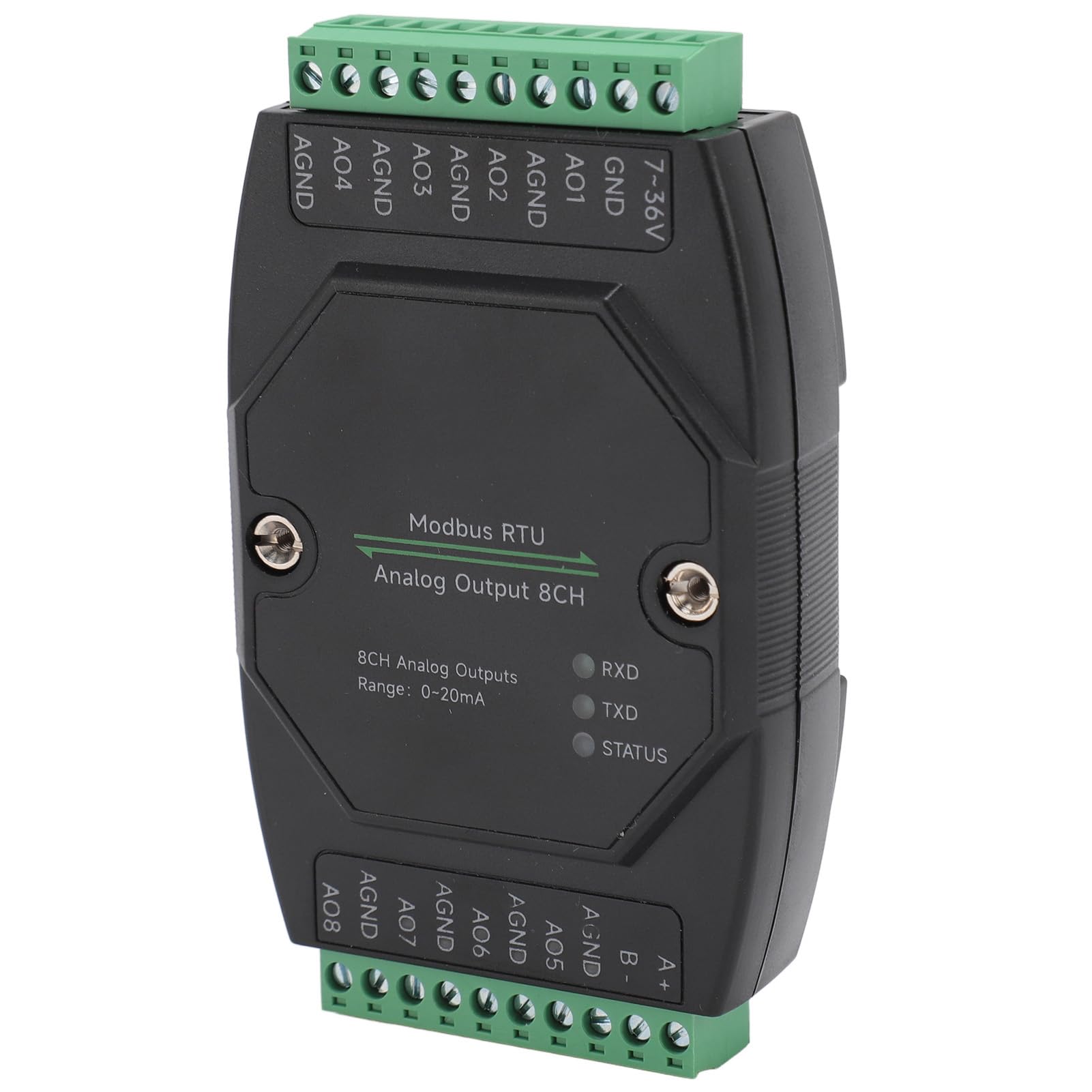 8 Ch Analog Output Module, RS485 Communication DC7-36V Analog Output Module for Industrial