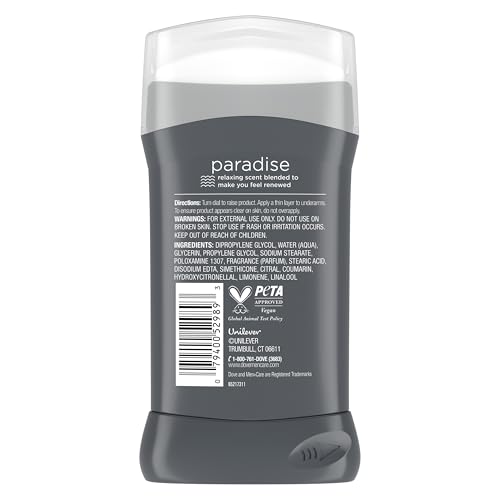 Dove Men Deodorant Stick, Paradise Mood Boosting Scent, Odor 3 oz | For daily freshness, Helps stop odor & stay fresh, With moisturizers, Paradise scent - image 2