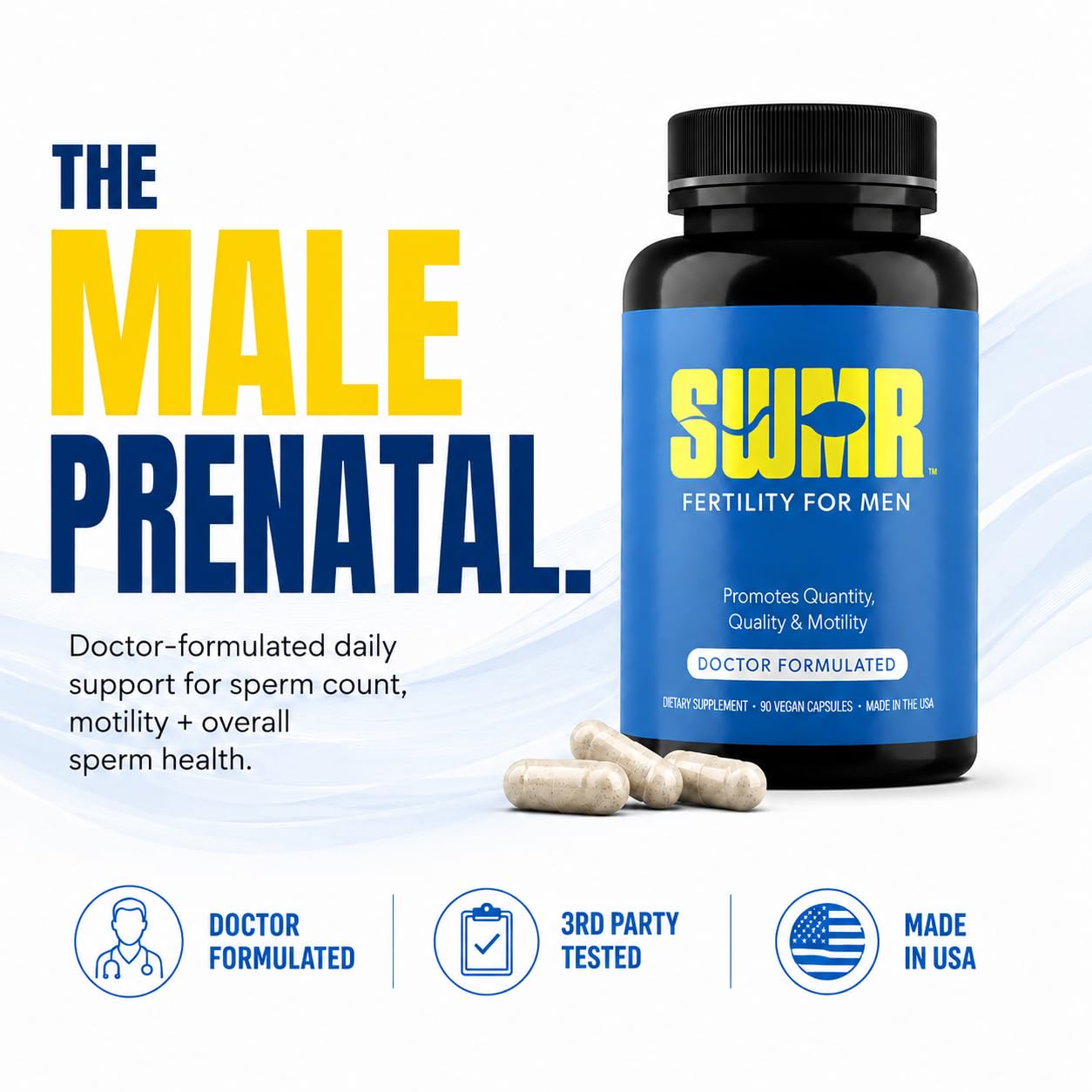 Male Fertility Supplement for Men, Doctor Formulated, Motility, Count — Amazon image 2