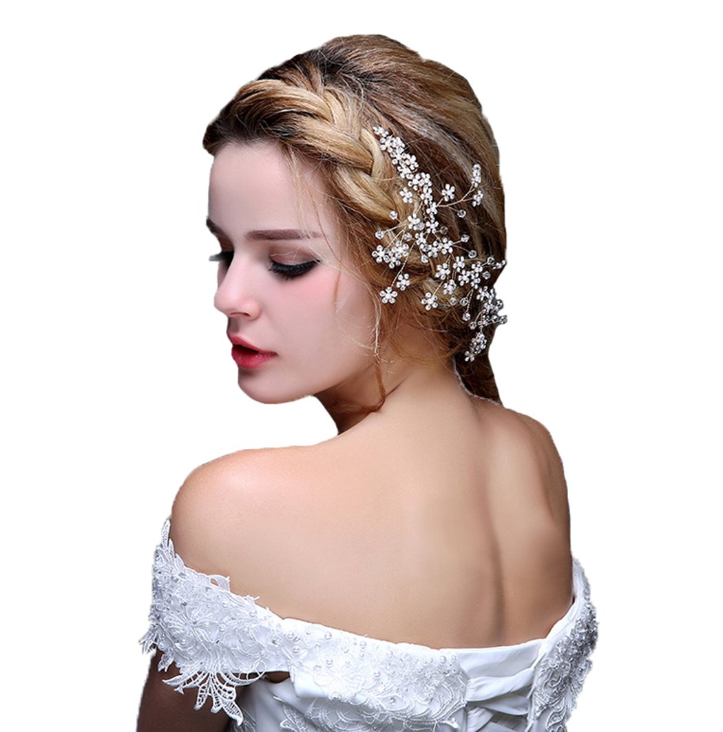 Crystal Pearls Gold Hair Comb Hair Accessories Bridal Festival
