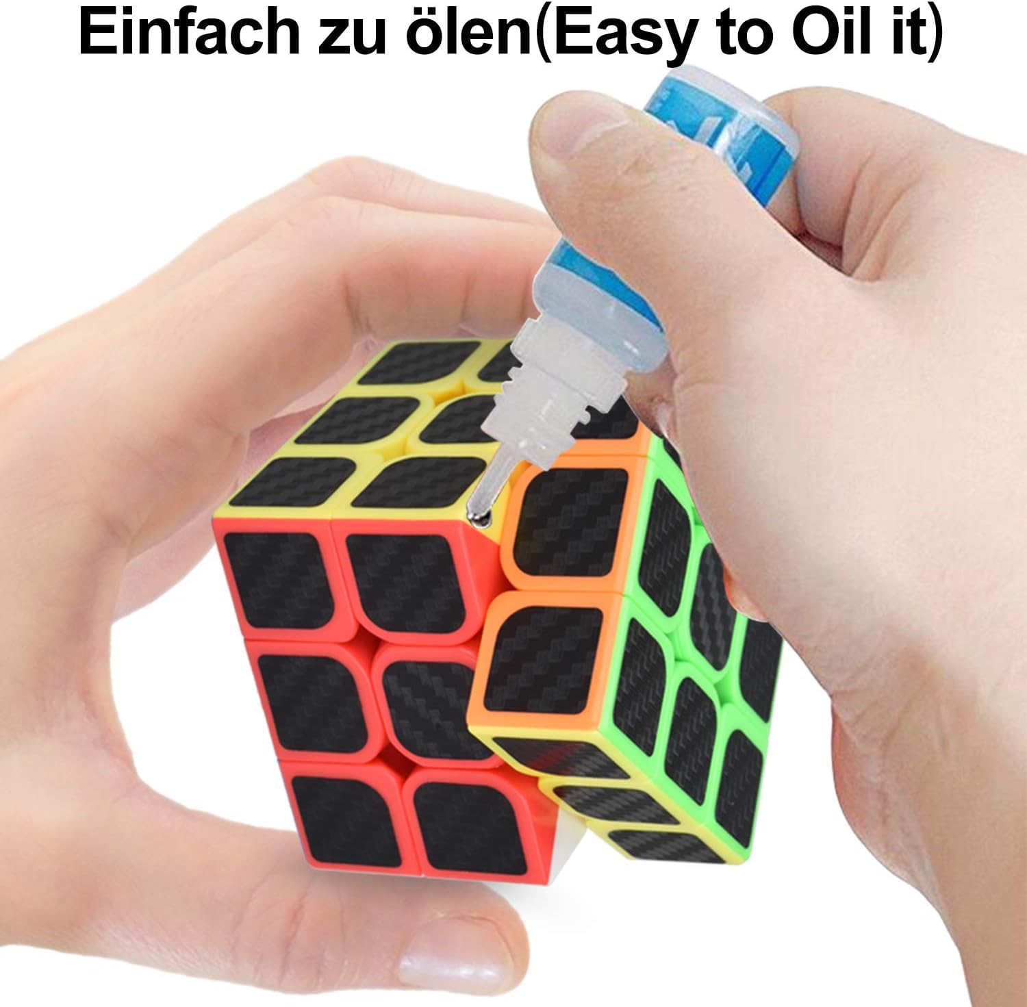 DealKits Cubo magico, Speedcube 3x3 Cubo magico originale Speed Magic Cube Riduttore di pressione Intelligenza IQ Esercizi combinati per principianti Bambini Adolescenti, Anti-Stress