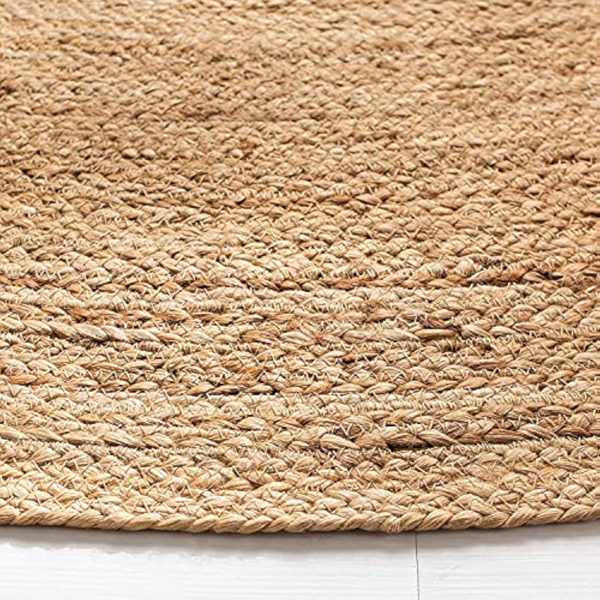 Handwoven Jute Rug Reversible Carpet for Farmhouse