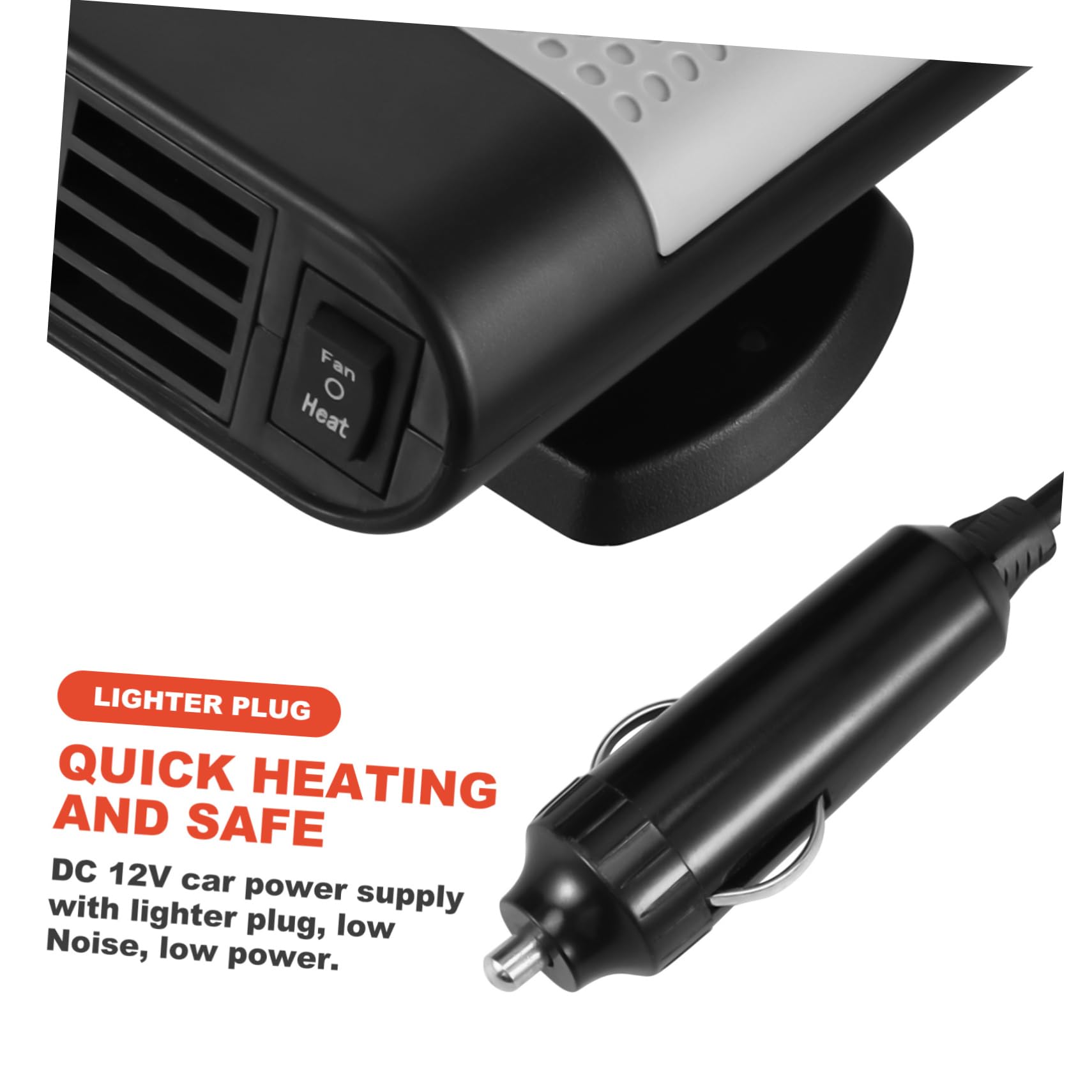 PLAFOPE Chauffage De Voiture 12 V Désembueur De Pare-brise Dégivreur Rotatif Pratique