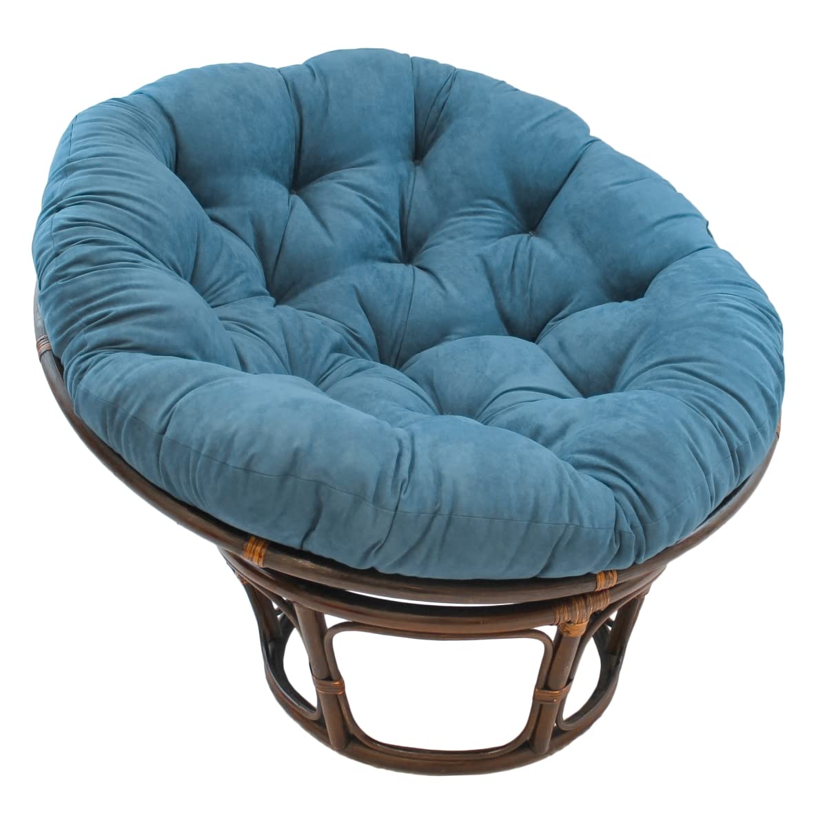 Blazing Needles 52-inch Microsuede Papasan Cushion, 52" x 52", Teal