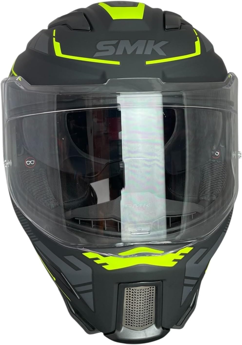 SMK Helmets Casco Integral Modelo Agnar TEKTRON Decorado Mate (MA264) Talla M (57/58) Totalmente Homologado 22.06