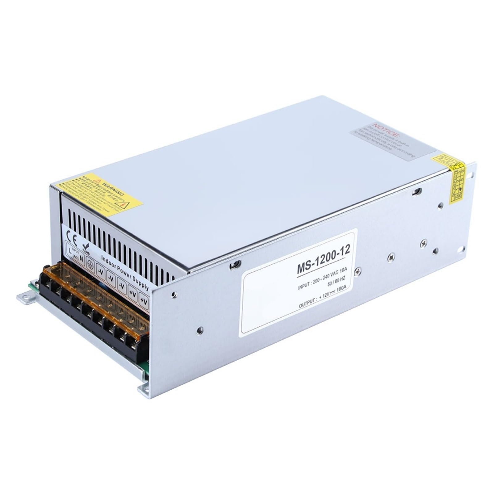 FCARUMIQP Ms-1200-12 1200W 12V 100A Sound Amplifier Power Small Size Switching Supply Transformer 1Pcs
