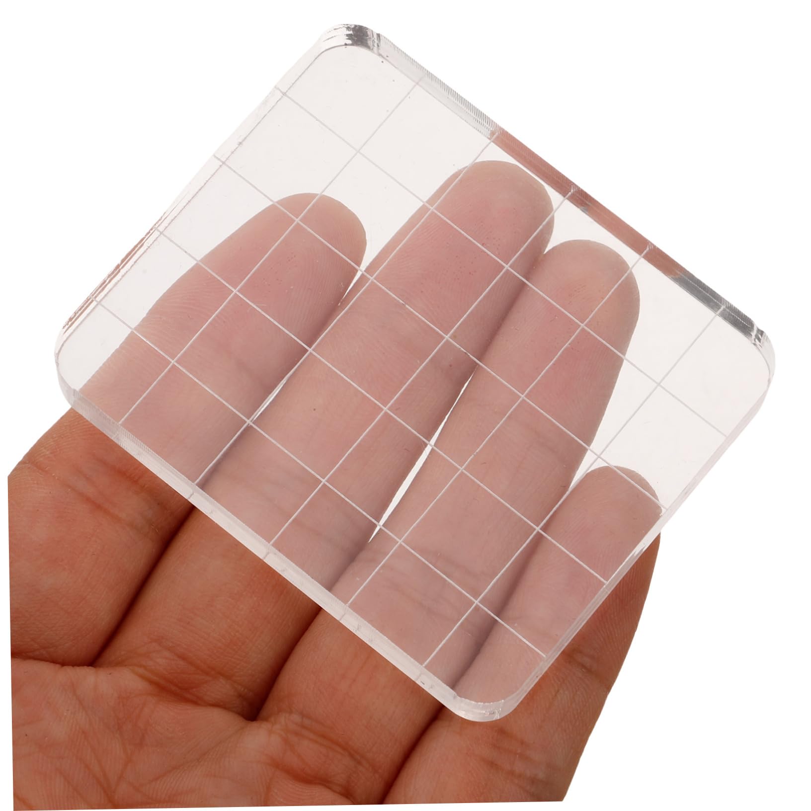HOMSFOU 5 Set Strumento Di Stampaggio Acrilico Pastiglie Forniture Per La Creazione Di Carte Goffratura Diario Fabbricazione Primo Timbro Di Scrapbooking Accessorio Timbro Bianca 6 Pezzi*5