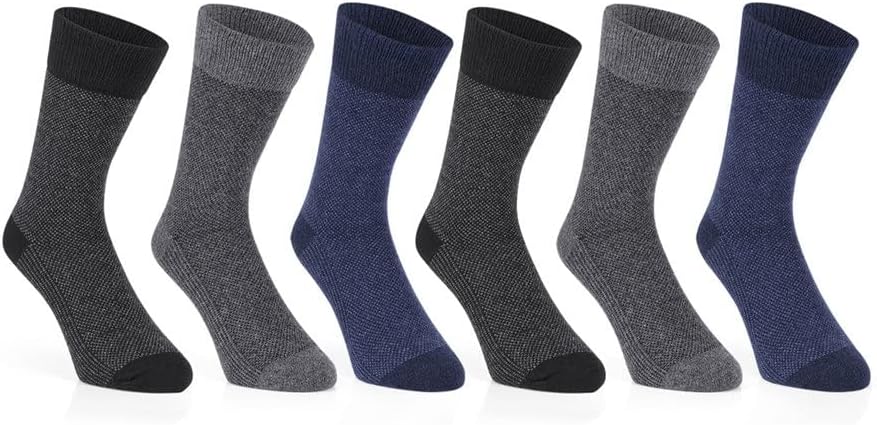 [WSEDXYCY] 男性熱冬ソケット ソックス秋冬暖かい男性の靴下ギフト 6 靴下セット