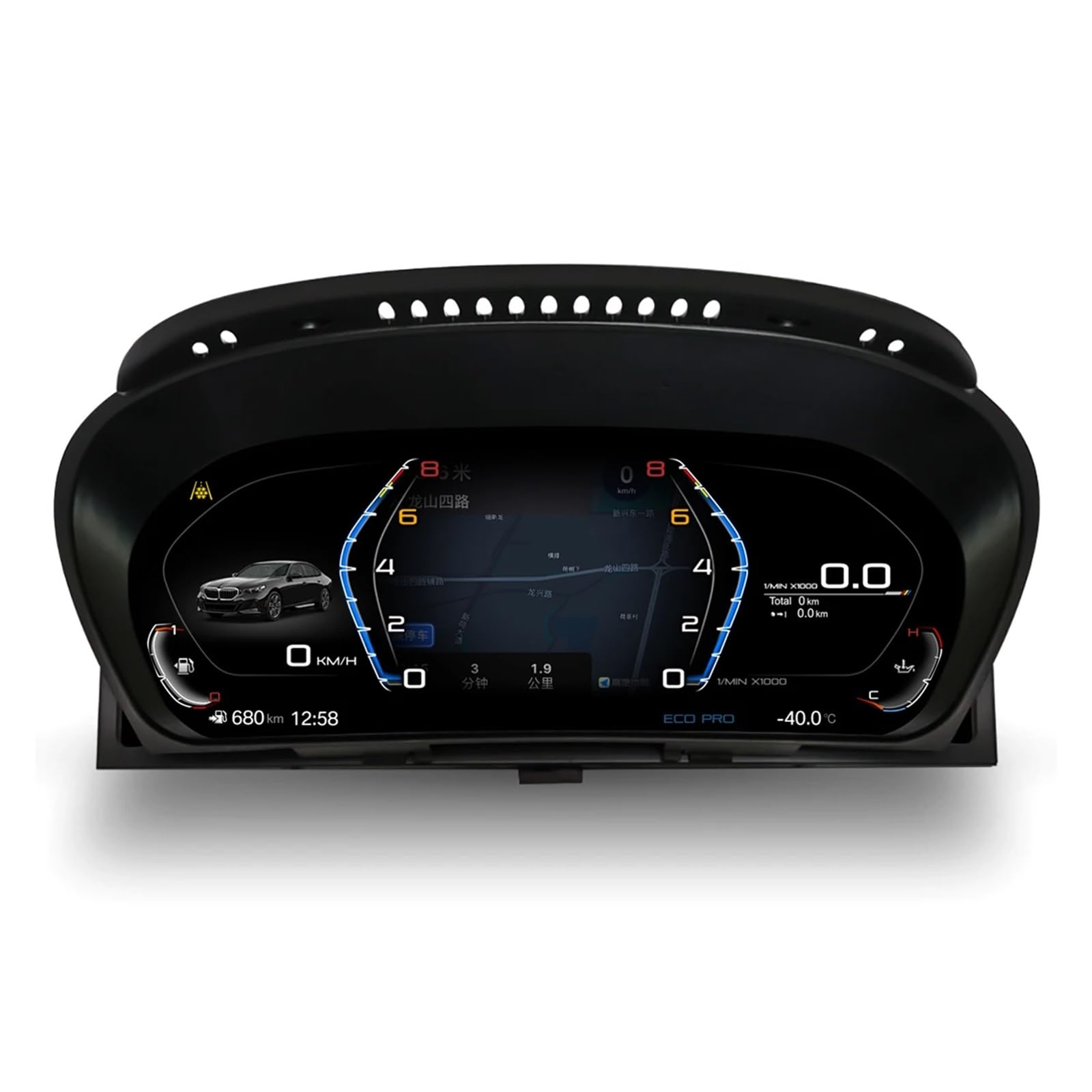 Pantalla digital de 12,3 pulgadas, panel de tablero LCD, velocímetro CarPlay, compatible con BMW X5 X6 E70 E71, pantalla de cabina de grupo de instrumentos(For X5 E70)