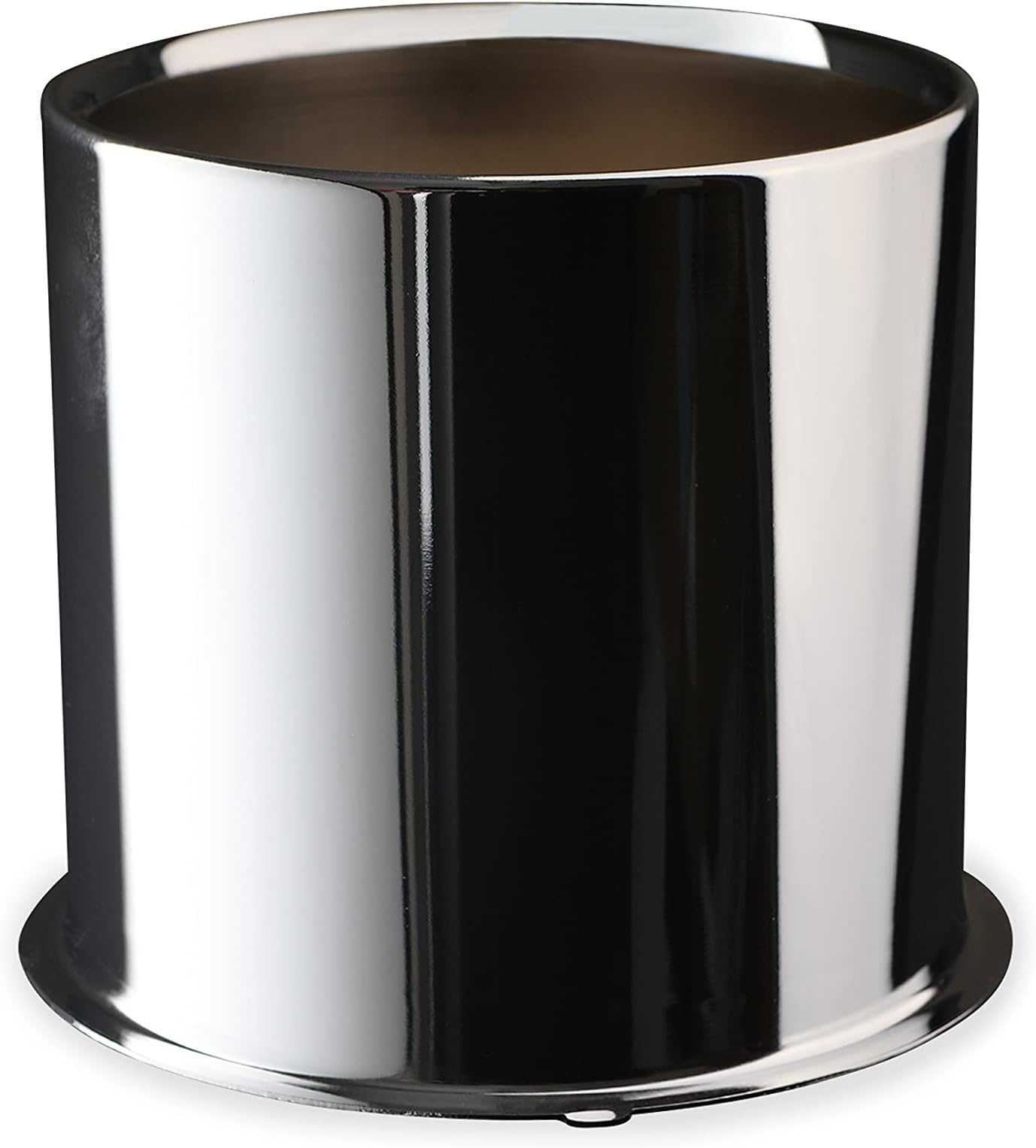 Topline Products C104S Polished Stainless Steel 4.25" Wheel Center Cap | Open End Push-Through Design