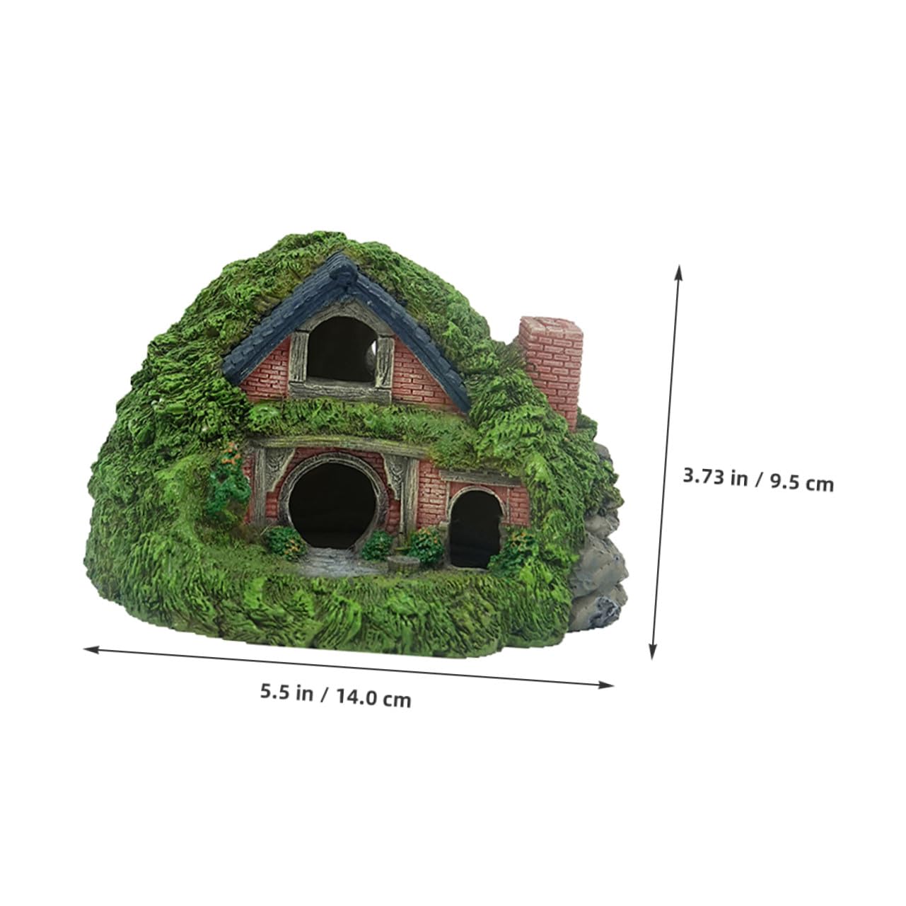 TOYANDONA Escondite del Castillo Pecera Decoración para Peceras De Resina Escondite para Peces Adorno Paisajístico para Peces Betta y Camarones