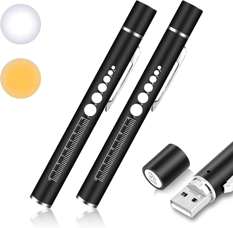 flintronic Torcia Penna LED medica, set da 2 pezzi
