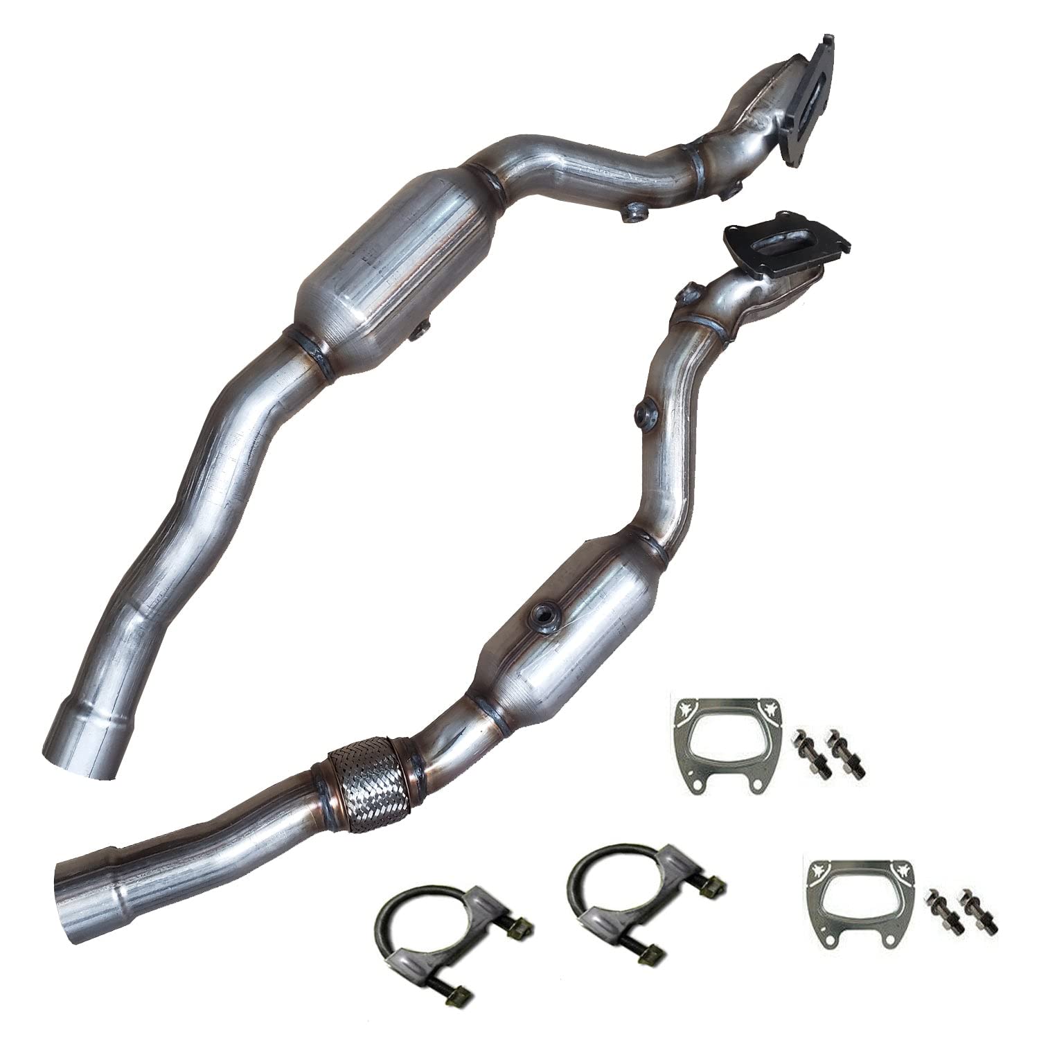Excel Exhaust Catalytic Converters - Direct Fit Catalytic Converter Replacement/Compatible for 2011 2012 2013 2014 Dodge Challenger 3.6L / 4 Bolts Flange - EPA Compliant