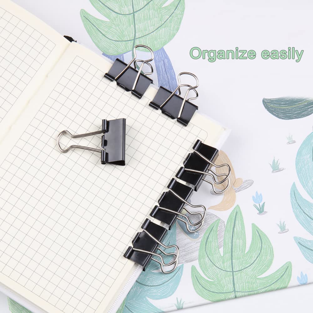 24 Pezzi Fermacarte, Clip Fermacarte Metallo da 51 mm, Pinzette Cancelleria per Raccoglitori Extra Large per Ufficio, Casa, Scuola, 12 per Scatola, 2 Scatole