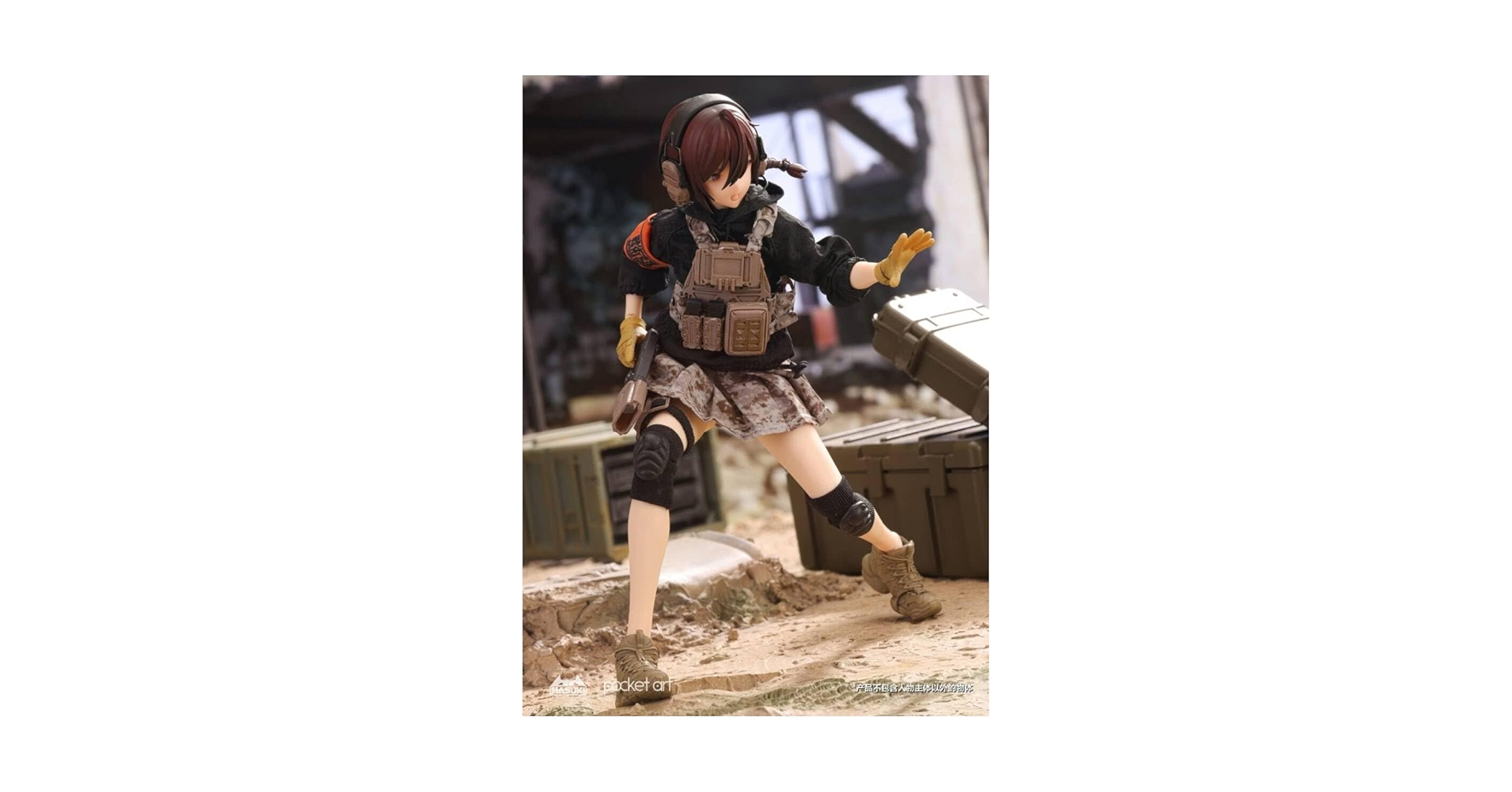 Amazon.co.jp: 1/12 女性 アクションフィギュア 武器収納バック