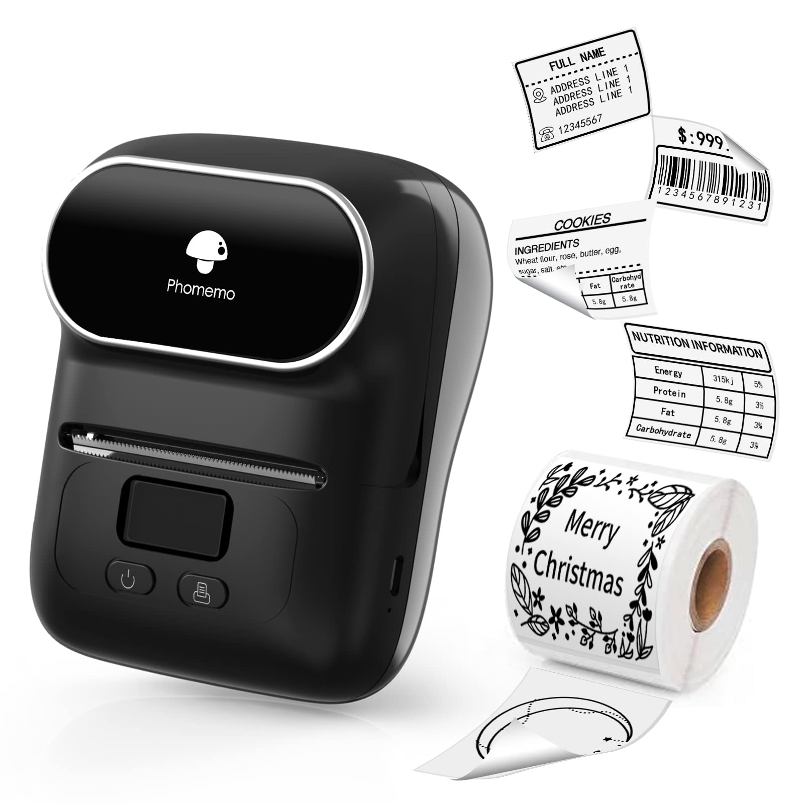 Buy Label Maker with Tape, MarkDomain M110 Wireless Thermal Sticker Maker Machine with 1pack 40×