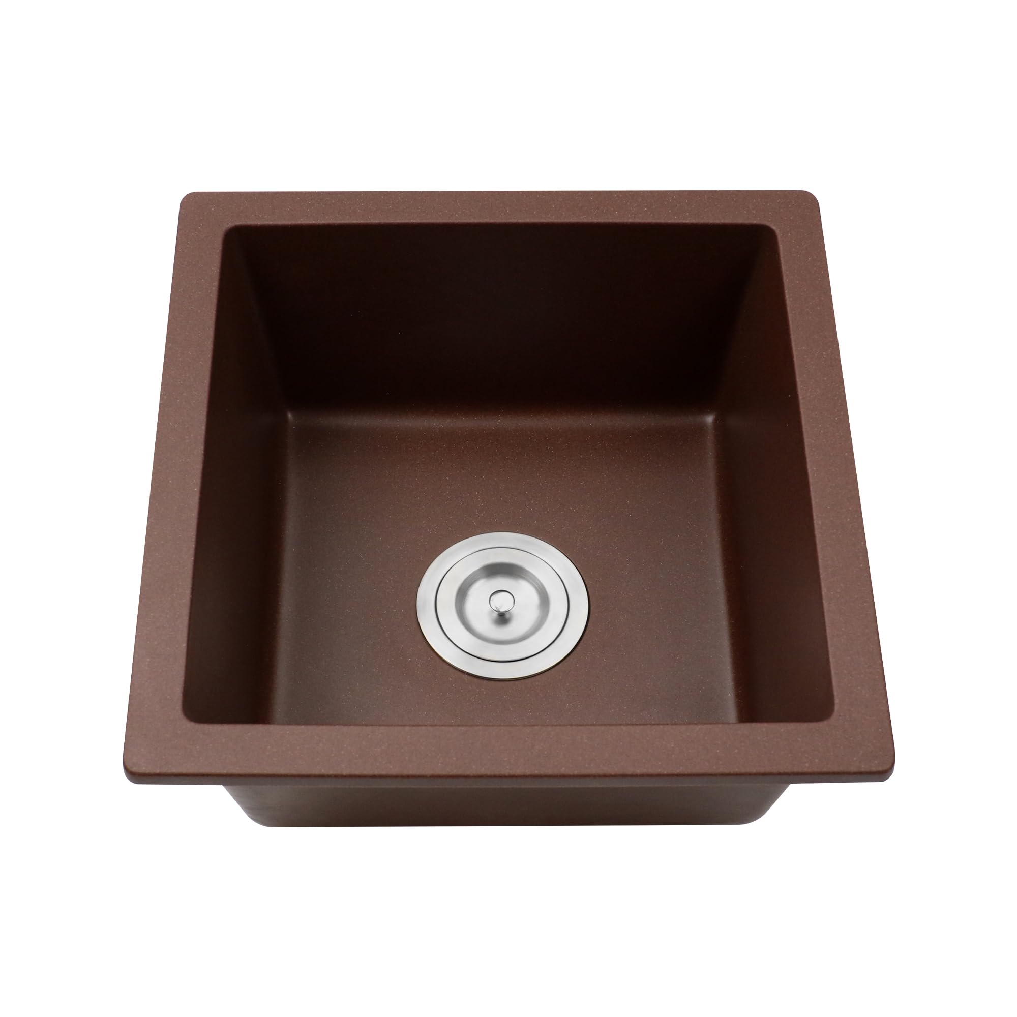 Fregadero de cuarzo para caravana Enbol de 16 pulgadas, ideal para cocinas pequeñas y barras de bar
